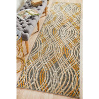 Potenza 492 Charcoal Multi Colour Modern Runner Rug - Rugs Of Beauty - 2