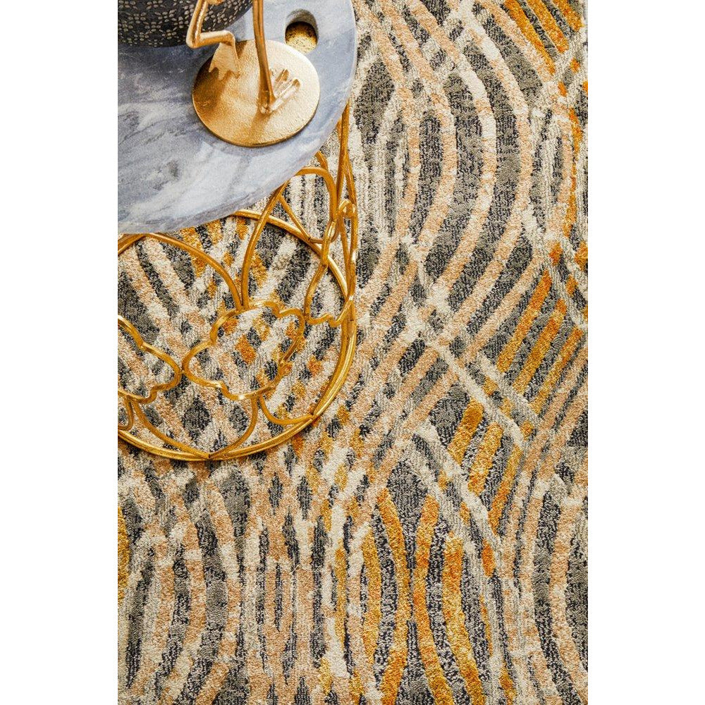 Potenza 492 Charcoal Multi Colour Modern Runner Rug - Rugs Of Beauty - 5