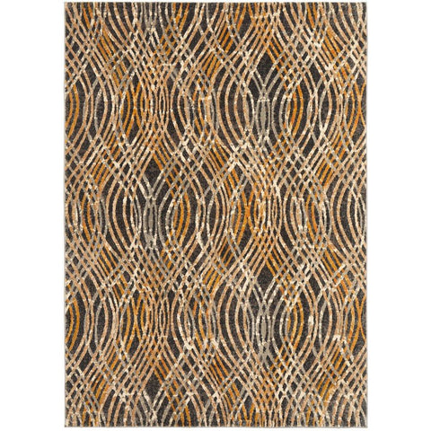 Potenza 492 Charcoal Multi Colour Modern Rug - Rugs Of Beauty - 1