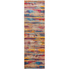 Potenza 493 Multi Colour Striped Modern Runner Rug - Rugs Of Beauty - 1