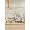 Potenza 494 Charcoal Beige Multi Colour Leaf Patterned Modern Runner Rug - Rugs Of Beauty - 6