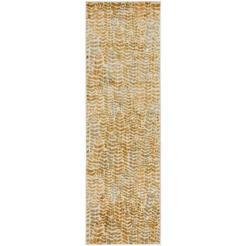 Potenza 498 Multi Colour Abstract Patterned Modern Runner Rug - Rugs Of Beauty - 1