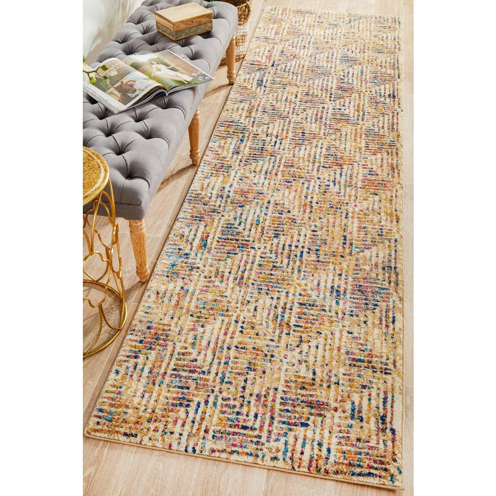 Potenza 499 Multi Colour Geometric Patterned Modern Rug - Rugs Of Beauty - 11