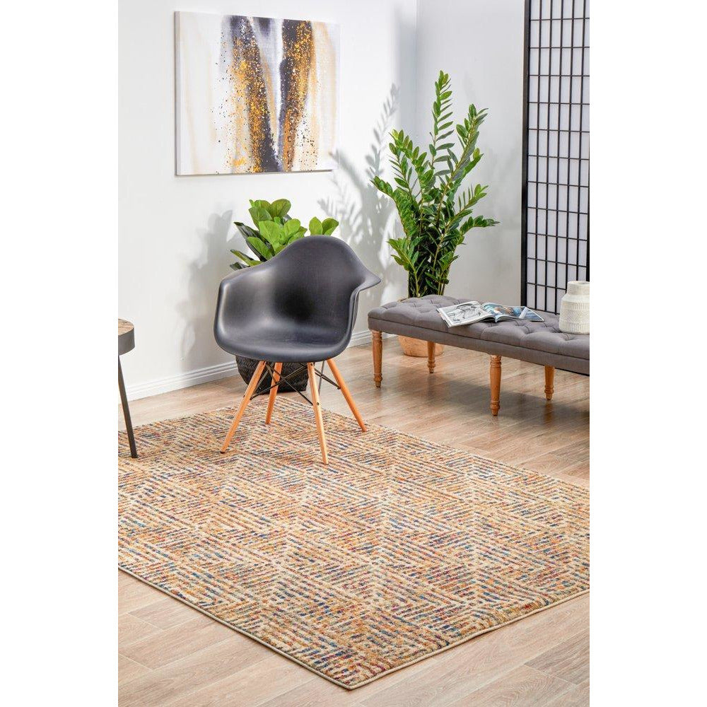 Potenza 499 Multi Colour Geometric Patterned Modern Rug - Rugs Of Beauty - 3