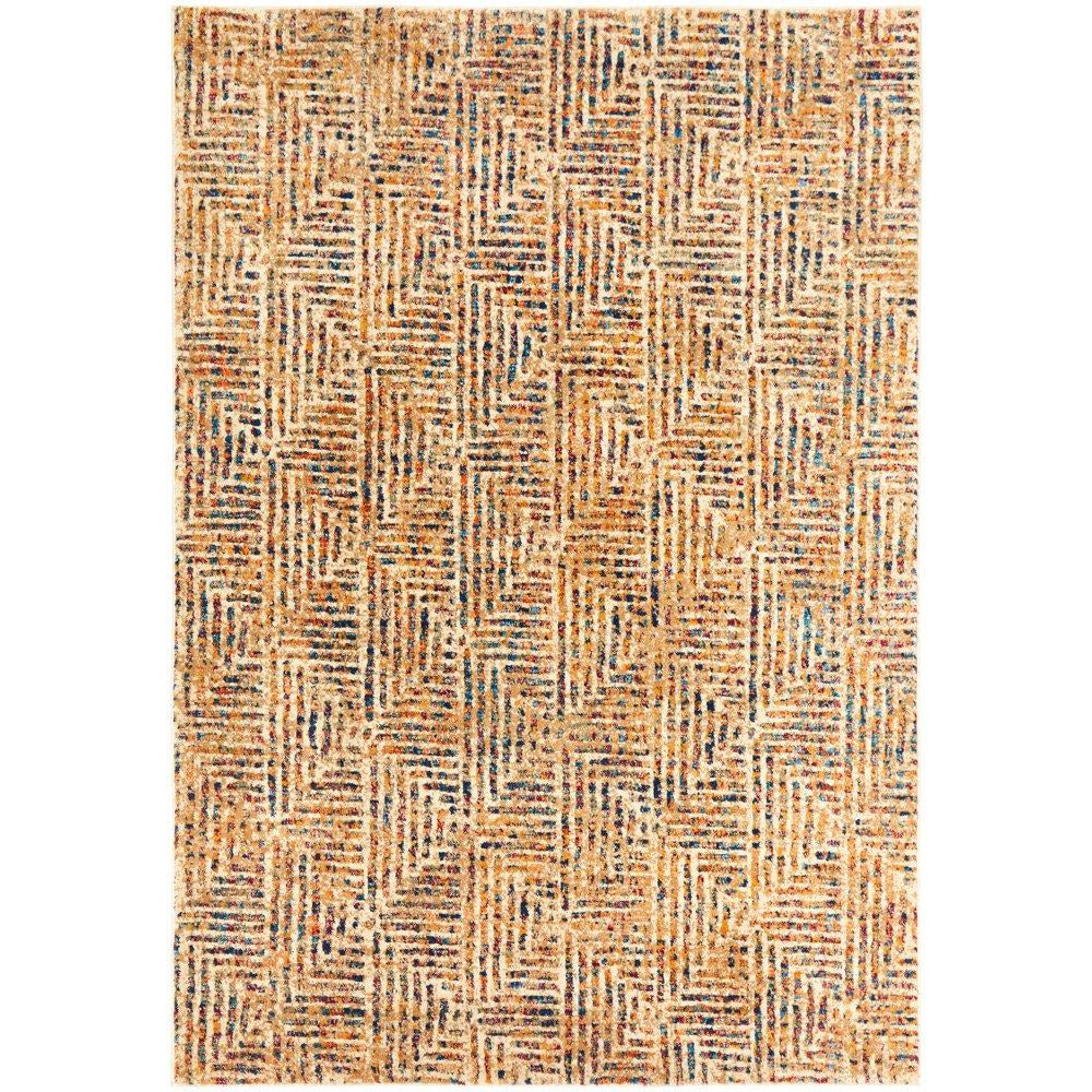 Potenza 499 Multi Colour Geometric Patterned Modern Rug - Rugs Of Beauty - 1