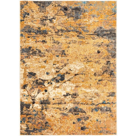 Potenza 500 Rust Multi Colour Abstract Patterned Modern Rug - Rugs Of Beauty - 1