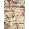 Potenza 501 Stone Rose Blue Multi Colour Abstract Patterned Modern Rug - Rugs Of Beauty - 1