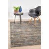 Potenza 502 Grey Blue Gold Multi Colour Abstract Patterned Modern Rug - Rugs Of Beauty - 4