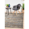 Potenza 502 Grey Blue Gold Multi Colour Abstract Patterned Modern Rug - Rugs Of Beauty - 2