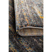 Potenza 502 Grey Blue Gold Multi Colour Abstract Patterned Modern Rug - Rugs Of Beauty - 8