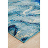 Potenza 503 Blue Waves Multi Colour Abstract Patterned Modern Runner Rug - Rugs Of Beauty - 6