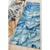 Potenza 503 Blue Waves Multi Colour Abstract Patterned Modern Runner Rug - Rugs Of Beauty - 2