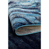Potenza 503 Blue Waves Multi Colour Abstract Patterned Modern Rug - Rugs Of Beauty - 9