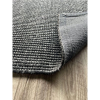 Althea Loop Black Wool Polyester Rug - Rugs Of Beauty - 4