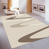 Dover Brown Beige Taupe Abstract Wave Pattern Beige Modern Rug - 2