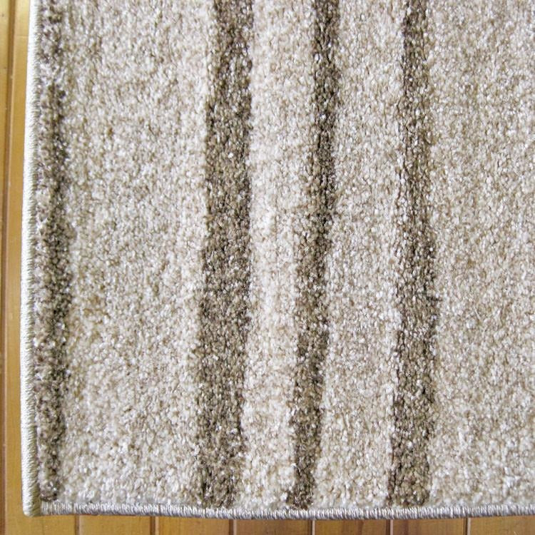 Dover Beige Taupe Abstract Lines Modern Rug - 2