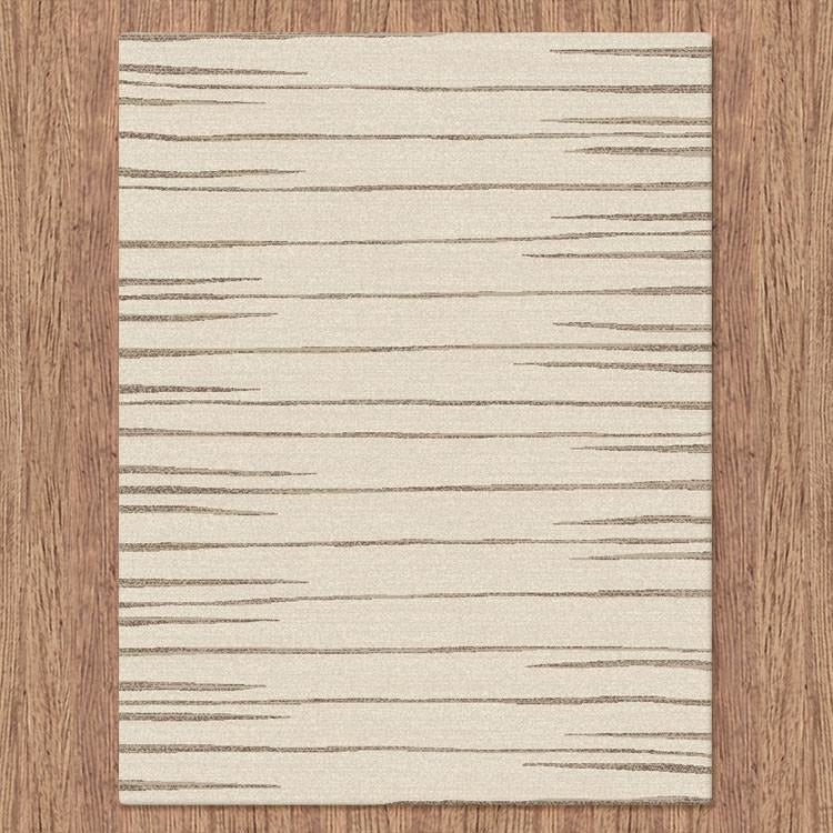 Dover Beige Taupe Abstract Lines Modern Rug - 4