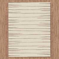 Dover Beige Taupe Abstract Lines Modern Rug - 4