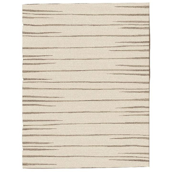 Dover Beige Taupe Abstract Lines Modern Rug - 1