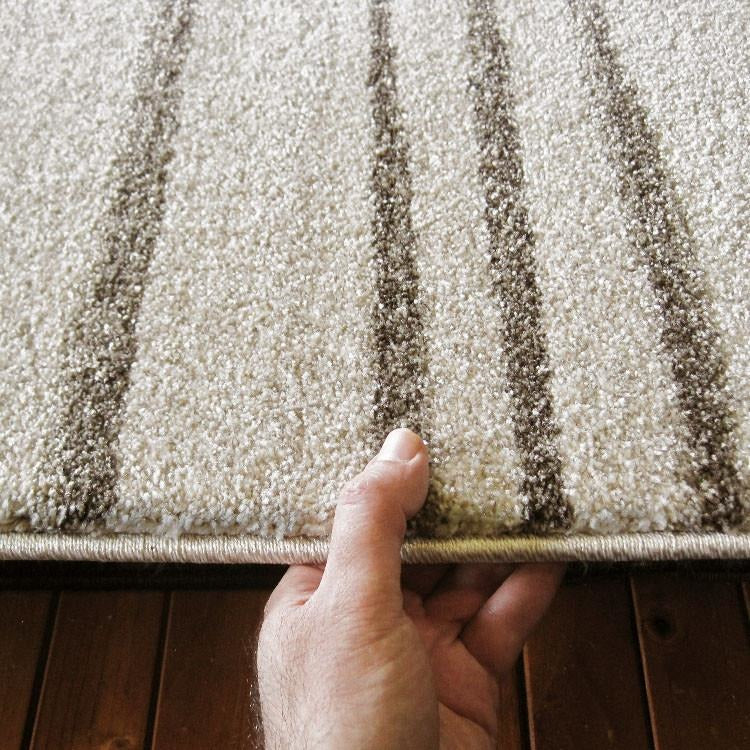 Dover Beige Taupe Abstract Lines Modern Rug - 6