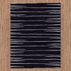 Dover Beige Grey Abstract Lines Black Modern Rug - 4