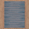 Dover Grey Black Blue Abstract Lines Modern Rug - 4