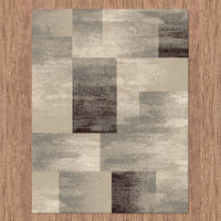 Dover Gold Grey Beige Abstract Patchwork Modern Rug - 4