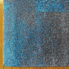 Dover Grey Blue Black Abstract Patchwork Modern Rug - 3