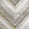Dover Chevron Pattern Beige Grey White Modern Rug - 3