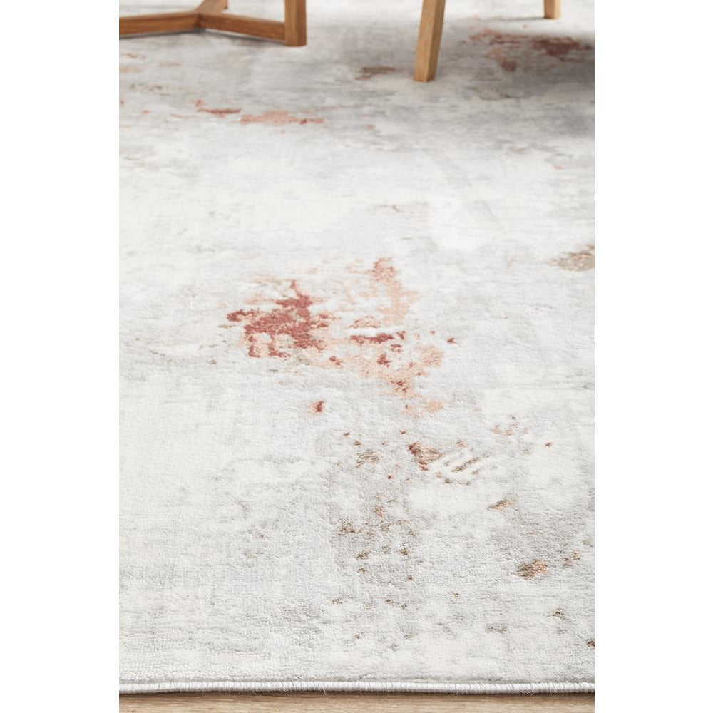 Tomsk 1201 Grey Blush Terracotta Modern Patterned Rug - Rugs Of Beauty - 10