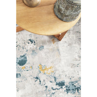 Tomsk 1201 Grey Gold Teal Modern Patterned Rug - Rugs Of Beauty - 6