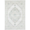 Tomsk 1202 White Grey Yellow Teal Transitional Patterned Rug - Rugs Of Beauty - 1