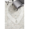 Tomsk 1202 White Grey Yellow Teal Transitional Patterned Rug - Rugs Of Beauty - 6