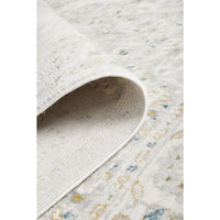 Tomsk 1202 White Grey Yellow Teal Transitional Patterned Rug - Rugs Of Beauty - 9