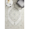 Tomsk 1202 White Grey Yellow Teal Transitional Patterned Rug - Rugs Of Beauty - 2