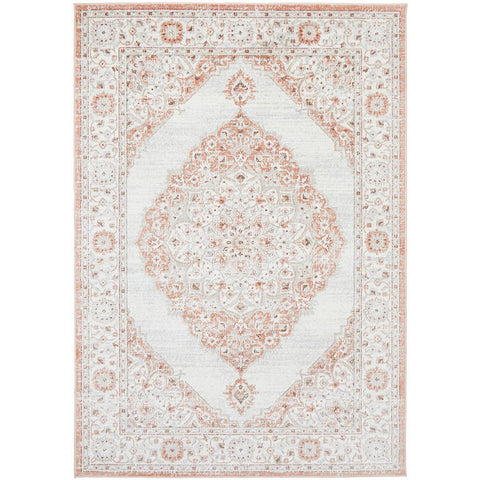 Tomsk 1202 Peach Ivory Transitional Patterned Rug - Rugs Of Beauty - 1