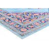 Menhit Blue Multi Coloured Transitional Patterned Runner Rug - Rugs Of Beauty - 3