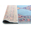 Menhit Blue Multi Coloured Transitional Patterned Runner Rug - Rugs Of Beauty - 6