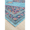 Menhit Blue Multi Coloured Transitional Patterned Rug - Rugs Of Beauty - 7