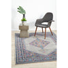 Menhit Grey Transitional Patterned Rug - Rugs Of Beauty - 4