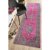 Menhit Pink Transitional Patterned Runner Rug - Rugs Of Beauty - 2