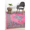 Menhit Pink Transitional Patterned Rug - Rugs Of Beauty - 4