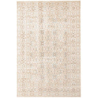 Menhit Bone Beige Transitional Patterned Rug - Rugs Of Beauty - 1