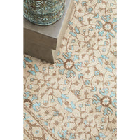 Menhit Bone Beige Transitional Patterned Rug - Rugs Of Beauty - 5