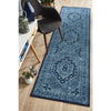 Menhit Blue Transitional Patterned Runner Rug - Rugs Of Beauty - 2