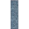 Menhit Blue Transitional Patterned Runner Rug - Rugs Of Beauty - 1