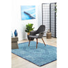 Menhit Blue Transitional Patterned Rug - Rugs Of Beauty - 3