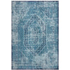 Menhit Blue Transitional Patterned Rug - Rugs Of Beauty - 1