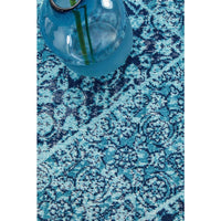 Menhit Blue Transitional Patterned Rug - Rugs Of Beauty - 5