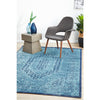 Menhit Blue Transitional Patterned Rug - Rugs Of Beauty - 2